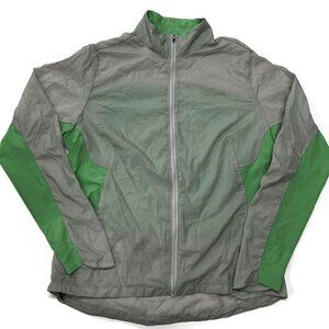 Patagonia Nine Trails Women Large Lightweight Windbreaker Jacket‎ Gray Running